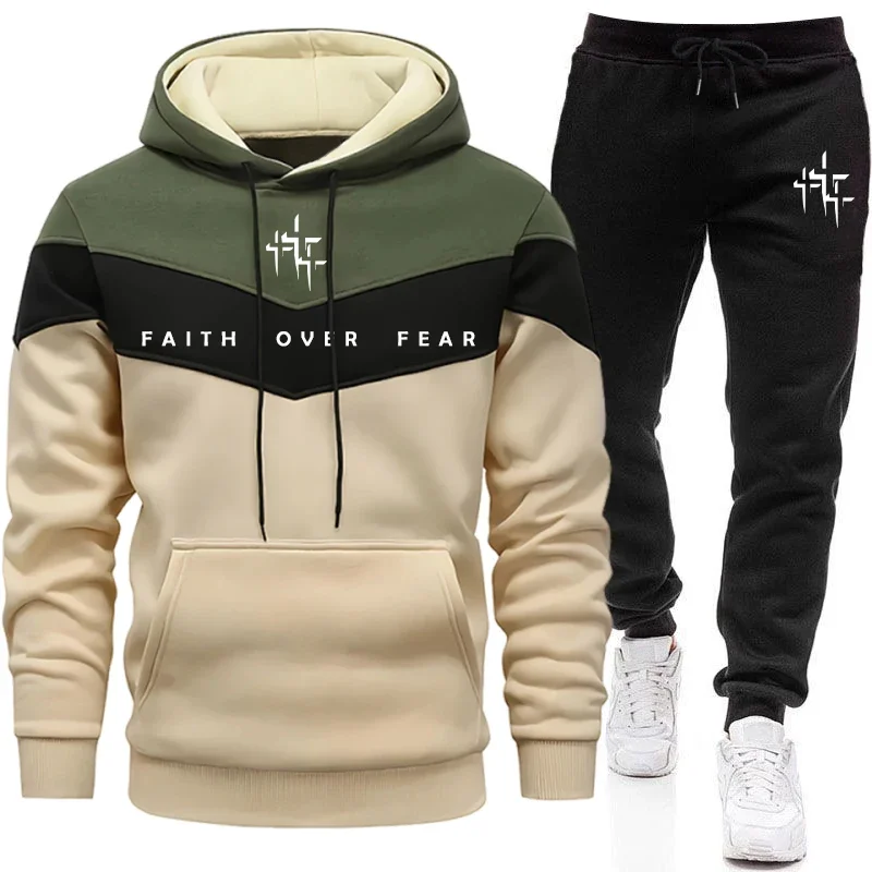 Winter Clothing Fashion - Tuta da Uomo 'Faith Over Fear'