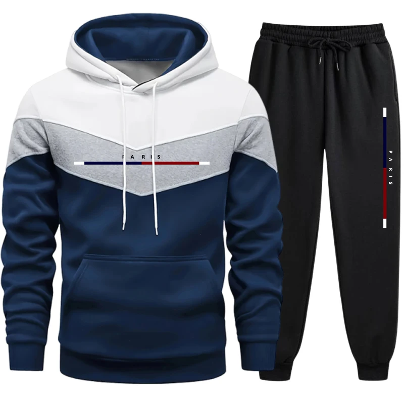 Winter Clothing Usa - Tuta da Uomo Casual con Dettagli