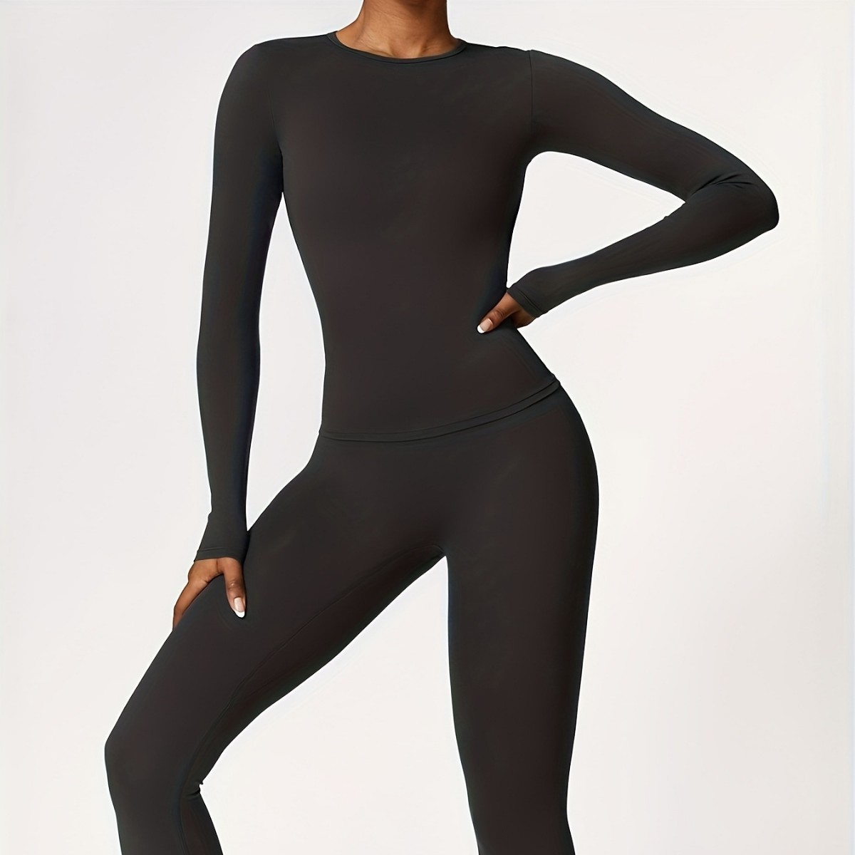 Winter Clothing Usa - Tuta da yoga aderente a maniche