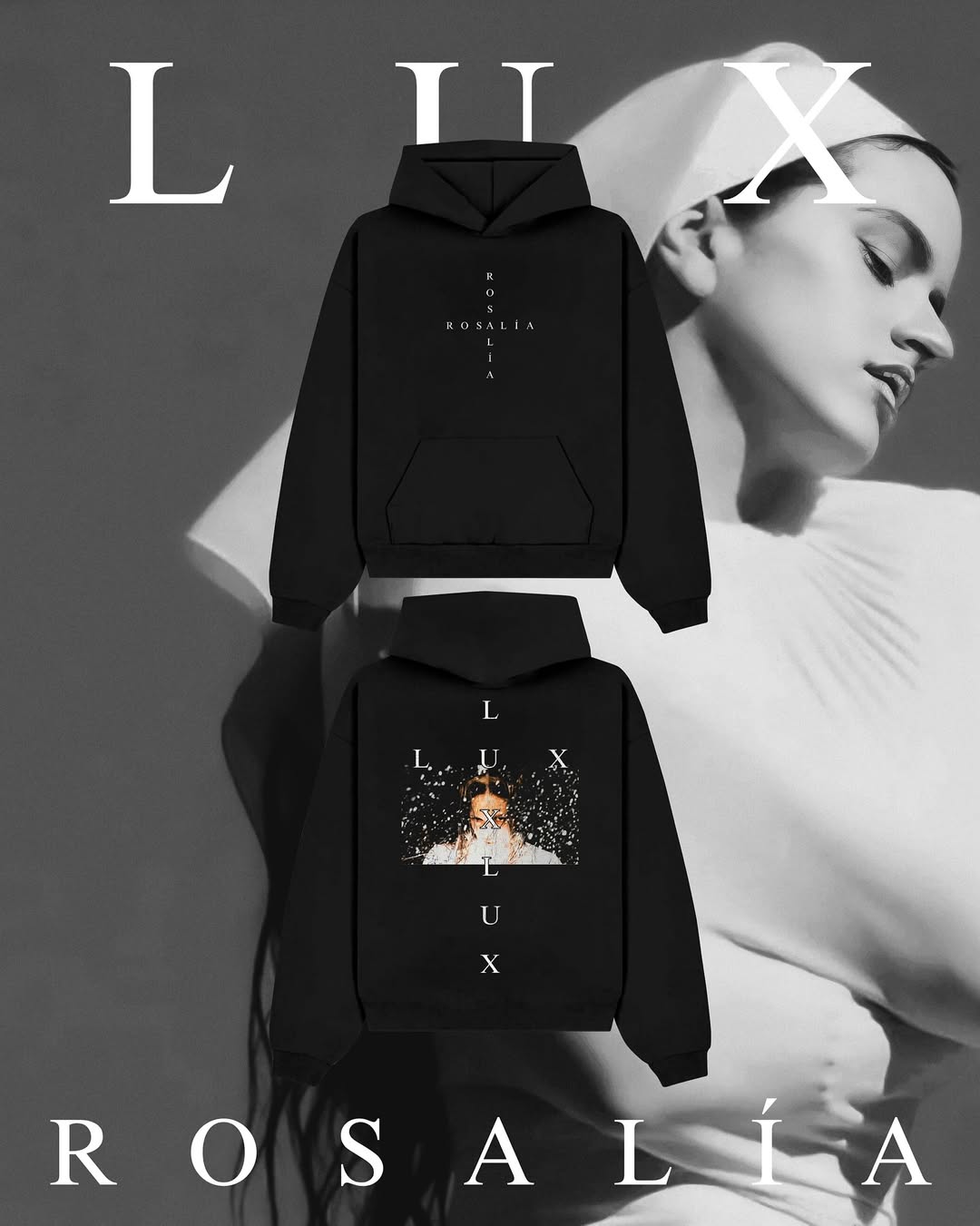 Winter Clothing In Spanish - Cantante spagnolo Rapper ROSALIA LUX Felpa