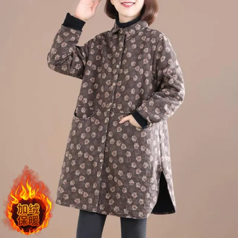 Winter Clothing Trends For Women - Giacca da donna Vintage con stampa