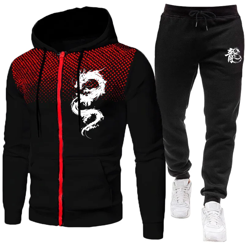 Winter Clothing Usa - Set da Uomo con Stampa Drago