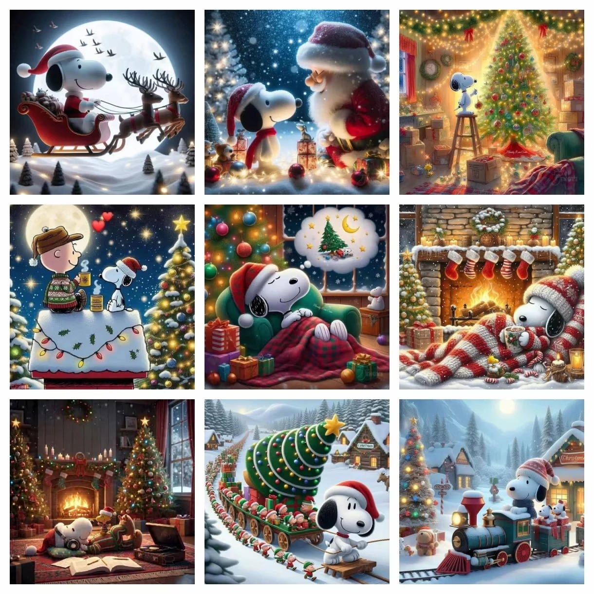 Winter Clothing Pinterest - Nuovo Kit di Pittura Diamantata Snoopy