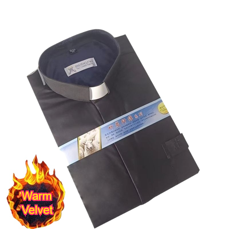 Winter Clothing In Spanish - Camicia da clero invernale da uomo