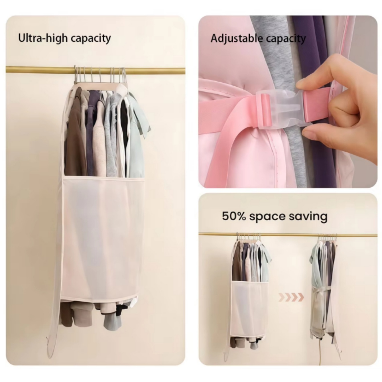 Borsa a compressione appendibi - Winter Clothing Organizer recensione e prezzo